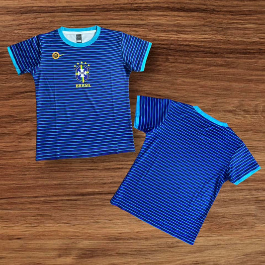 BRAZIL AWAY FULL BODY SUBLIMATION PRINT KIDS JERSEY