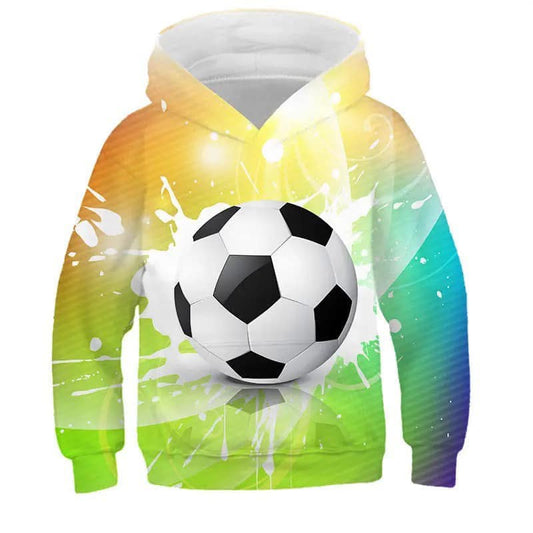 COLOUR FOOTBALL KIDS HODDY ( 1 YEAR TO 11 YEARS)