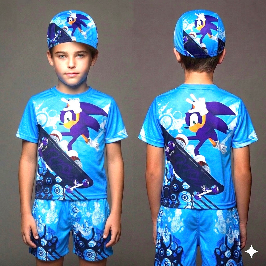 SONICKIDS TOP BOTTOM SET WITH CAP