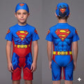 SUPERMAN BOYS SWIMMINGSUIT WITH CAP