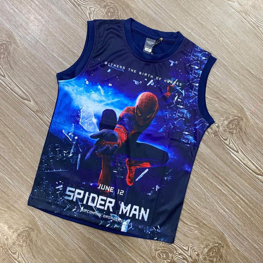 SPIDERMAN KIDS 3D PRINTSLEEVELESS T-SHIRT