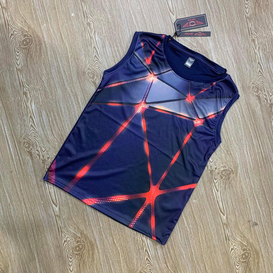 KIDS 3D PRINTSLEEVELESS T-SHIRT