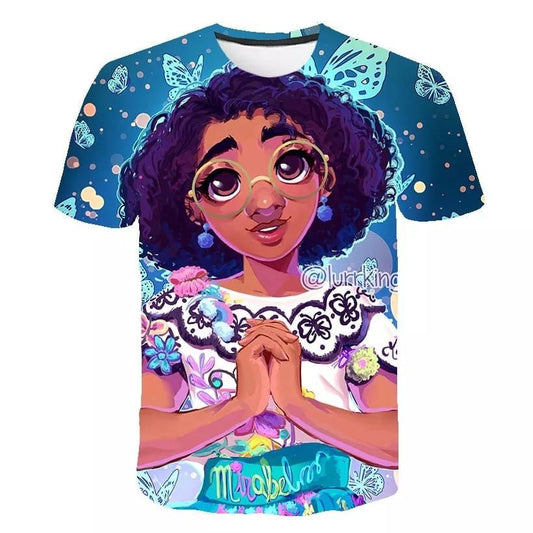 GIRLS 3D PRINT T-SHIRT