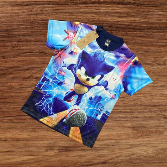 SONIC KIDS 3D PRINT T-SHIRT